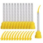 THINKPRICE Dental Mixing Tips and Dental Intra Oral Tips for Dental Impression Mixing- 100Pcs, Yellow