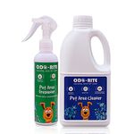 ODO-RITE Combo Pack Pet Area Freshener 200 ml Spray + Kennel Wash 1000 ml | Stain and Odour Remover 100% Natural