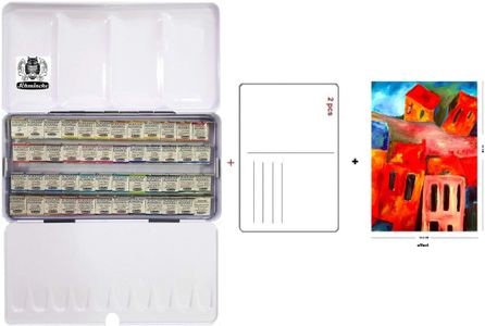 SCHMINCKE Horadam 48 Half Pan Watercolor Set – Aluminum Tin, Germany