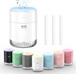 SZO Portable Mini Humidifier, 500ml Small Cool Mist Humidifier, USB Personal Desktop Humidifier for Baby Bedroom Travel Office Home