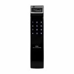 Yale YDM 4109 Roller Latch Smart Door Lock with Biometric, Pin, Mechanical Keys & App Enabled Access, Bluetooth & WiFi Optional, Without Lever Handle, Color- Black