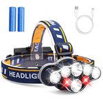 Rechargeable Headlamp With White Led