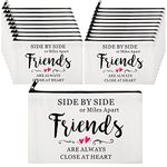Saintrygo 20 Pieces Good Friends Gifts Friendship Gift for Women Friends Makeup Bag Cosmetic Bags Birthday Christmas Gifts for Women Good Friends Sister BFF (Sweet)