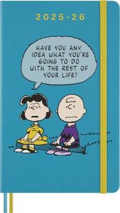 Moleskine DHPE18WN3Y26 Peanuts Charlie & Lucy 2025, Begins in July 18 Months, Weekly Diary, Hard, Large Size (W x H x H): 5.1 x 8.3 inches (13 x 21 cm), Yellow