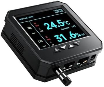 Ethernet Server Room Temperature Monitor, PoE Server Rack Temperature Humidity Sensor with Web Interface, SNMP Modbus MQTT Support, Dual Power, IP55, Data Logging, Alarm & Relay Output