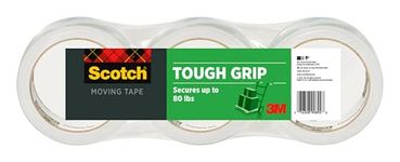 Scotch Packaging Tape, Tough Grip Packing Tape for Moving, Shipping, and Storage, 1.88 in x 54.6 yd (48 mm x 50 m), 3-Pack