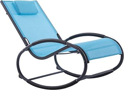 Vivere Warerock1-OB Dondolo Wave Rocker, Blu Oceano, 122x61x91 cm