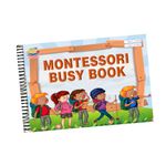 OMNY Montessori Busy Book for Kids aged 2 - 4 years, 22 Interactive Activity Binder for Early Learning, Laminated Preschool Busy Board Book with hook and loop, 60 Cut-outs with cornered edges, Develops key skills for kids