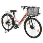 Alter 26" 002S-FLY Model Electric Cycle | 95% PREASSEMBLED with Charger (10.4 Ah, Orange)