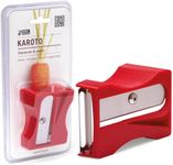 Karoto Carrot Sharpener | Vegetable Peeler | Veggie Peeler & Cucumber Peeler | Fun Kitchen Gadgets | from a Series of Unique Peelers for Kitchen | Fun Kitchen Stuff | by Monkey Business (Red)