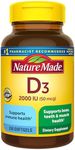 Nature Made Vitamin D3 2000 IU (50
