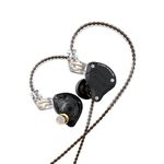 KINBOOFI KZ ZS10Pro in Ear Monitor, 4BA 1DD KZ Headphone Multi Driver in Ear Earphone IEM, on Stage HiFi Monitor for Singer Guitarist Drummer (Without Microphone, Matte Black)