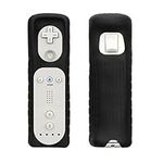 kwmobile Remote Case Compatible with Nintendo Wii Remote Controller Controller Case - Soft Silicone Case - Black