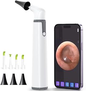ScopeAround Wireless Otoscope with Light Ear Camera, 3.9mm Ear Wax Removal Tool Camera, 720P HD with 6 LED Lights, WiFi Wireless Otoscope Camera, Ear Scope Compatible with Android and iPhone
