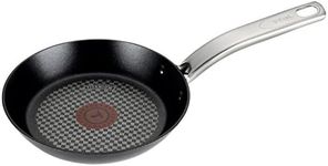 T-fal C51702 ProGrade Titanium Nonstick Thermo-Spot Dishwasher Safe PFOA Free with Induction Base Fry Pan Cookware, 8-Inch, Black