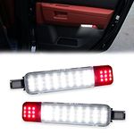 stymart 2Pcs LED Door Courtesy Panel Light, Warning Lights Footwell Step Lamps Compatible with 2007 Chevy Silverado/GMC Sierra Classic 1500 2500 3500/1996-2000 Chevy GMC C/K 1500 2500 Suburban(White)