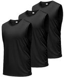 Boyzn Men's 3 Pack Workout Tank Tops Gym Athletic Muscle Tee Bodybuilding Fitness Sleeveless T-Shirts Black-3P04-XL