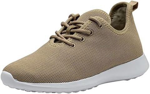 Alpine Swiss Riley Mens Knit Fashion Sneakers Lightweight Athletic Walking Tennis Shoes 13 M US Khaki