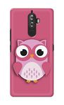 PRINTFIDAA Printed Hard Back Cover Case for Lenovo K8 Note Back Cover (Owl Pink) -1612