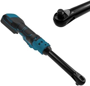 3/8" Extended Cordless Ratchet Wrench for Makita 18V Series Batteries, Extended 16cm Long Rod, 320 RPM, 80N.m Electric Ratchet Wrench with Built-in LED Light