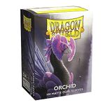 Dragon Shield Standard Size Card Sleeves – Matte Dual Orchid 100CT – MTG Card Sleeves are Smooth & Tough – Compatible with Pokemon, Yugioh, & Magic The Gathering Card Sleeves