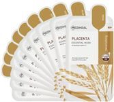 Mediheal Best Korean Sheet Mask - Placenta Essential Face Mask 10 Sheets For Anti-aging, Korean rejuvenazing mask, ultra-nourishing, glowy skin treatment