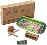 Bamboo Rolling Machine Joint Roller, Natural Rolling Papers Machine, Cigarette Roller, Rolling Tray Kit, mini Metal Rolling Tray, for Pre-rolled Tips - Cigarette Roller for 70mm Width Roll Papers