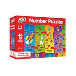 Galt Number Puzzles - Fun, Colourful Early Learning Jigsaw Puzzles - Set of 10 Three Piece Numbers Puzzles for Kids - Develop Number Recognition and Counting Skills - Children Ages 3 to 5 Years Old