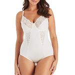 Maidenform Women's Vintage Chic Body Avec Dentelle Et Armatures Control Knickers, Off-white (Buttercream), 42DD