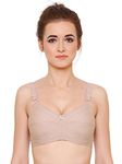 INKURV Full Coverage Cotton Bra for Women Daily use-Single (L.Peach_36C)