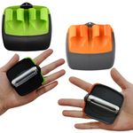 4 Pack Palm Peeler,Hand Vegetable Peeler, Finger Grips Comfortable to Peel Potato & Carrot & Cucumber,18/10 Stainless Steel for All Firm Fruit/Vegetable,Stainless Steel Blade