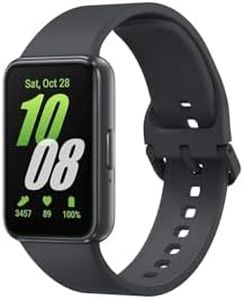 Samsung Galaxy Fit3 Light and Sleek Fitness Band, 13 Days Battery, 100+ Exercises and Sleep Tracking, Dark Gray (Black)