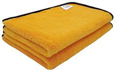 SOFTSPUN Microfiber Baby Hand & Face Towel 40x60 Cms, 2 Piece Towel Set, (Orange) Super Soft & Silky for Hand, Face, Body - Hypoallergenic Sensitive Skin Wipes & Washcloths.…