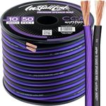 Install Link 10 AWG Gauge Speaker Wire Cable (50 Feet) Stereo, Car or Home Theater, CCA