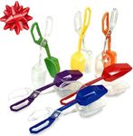 Skoolzy Jumbo Rainbow Tongs 6 Piece Toys_and_Games Set, Fine Motor Skills Handy Scoopers Rainbow Color Sorting Learning Tools Skill Development for Baby & Kids