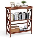 Tangkula 3-Tier Bookcase and Booksh