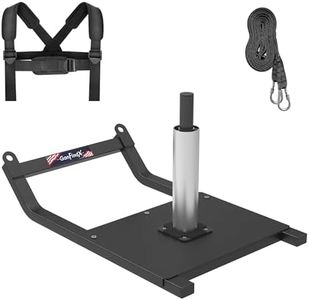 GanFindX Weight Training Pull Sled，Fitness Strength Training Sled for Athletic Exercise and Speed Improvement, Suitable for 1" and 2" Weight Plates