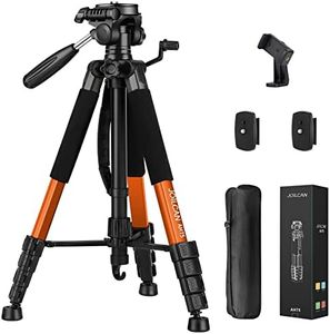 JOILCAN Tripod Camera Tripods, 74" Tripod for Camera Cell Phone Video Photography, Heavy Duty Tall Camera Tripod Stand, Professional Travel DSLR Tripods Compatible with Canon iPhone, Max Load 15 LB