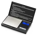 Smart Weigh Digital Pocket Gram Scale,100g x 0.01g Digital Gram Scale, Jewelry Scale, Food Scale, Kitchen Scale Black, Battery Included