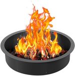 VEVOR Fire Pit Ring, 40-Inch Outer/36-Inch Inner Diameter, 8.5inch Height Fire Pit Insert, Heavy Duty Carbon Steel Liner DIY Campfire Ring Above or In-Ground, for Outdoor Camping, Bonfires