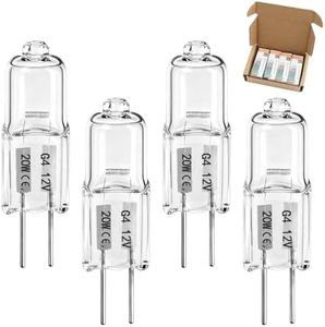 SDRZJX 4PCS 20W 12V G4 2-Pin Base Oven Halogen Light Bulbs Compatible with Dacor Samsung Range Electric and Wall Oven Replace#: DE81-05798A 106660 1389180