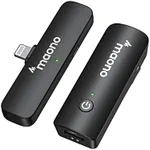 MAONO Wireless Lavalier Microphone for iPhone, 2.4GHz Wireless Lapel Mic with MFi Certified for iPad with One Key Noise Reduction Function for TikTok, Interview, Vlogging, Live Streaming