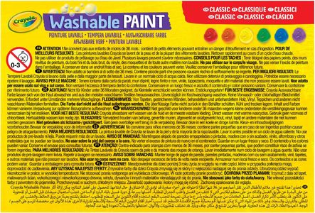 Crayola Washable Project Paint Set – 6 Colors, Kids Art Supplies