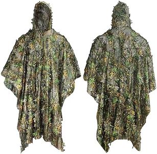 HYOUT 3D Cape Style Camo Hunting Suit, Camo Ghillie Suit for Men, Wildlife Photography Bird Watching Military Training Outdoor Lightweight Ghillie Suit