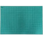 Cutting Mat Craft Mat Flexible Non Slip Craft Cutting Mat with Accurate Guide Grid Lines Design for Cutting Fabric, Paper, and Cards Double Sided self-Healing Cutting mat, Green (A-1)