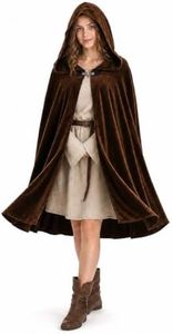 HOMELEX Short Velvet Hooded Cloak Cape for Halloween