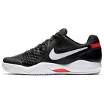 Nike Men's Air Zoom Resistance Tennis Shoes 7 US, Black/White-Brig