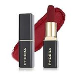 Phoera Non Transfer Lipstick Waterproof, smudge-proof and mask-proof feeling weightless Full Pigmented Formula Long-Lasting Lipstick That Are Mask, Sweat, And Pizza-Proof. (06 Belle)