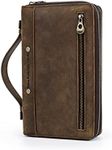 Crazy Horse Leather Men Clutch Hand