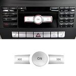 Jaronx Compatible with Mercedes Benz Radio Button Cover Stickers, X204/W204 Volume Button Sticker Radio ON Button Cover for B Class W246/C Class W204/ E Class W212/ G Class/ML W166 CL/SL/CLA/CLS/SLK